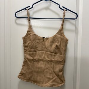 Plaid Cami Top